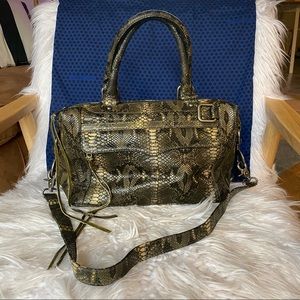 Rebecca Minkoff MAB Mini Satchel in Snake Print